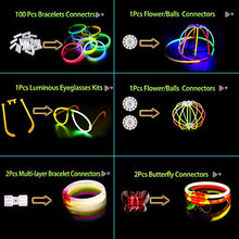 Carica l'immagine nel visualizzatore di Gallery, AMZJUPWM Braccialetti Luminosi Fluorescenti 490pcs, Glow Stick 106 100PCS - Ilgrandebazar