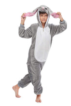 Carica l'immagine nel visualizzatore di Gallery, Pigiama Kigurumi Animale Costume per Altezza 168-178cm, Coniglio Grigio