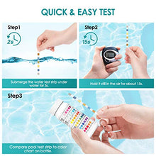 Carica l'immagine nel visualizzatore di Gallery, Ehomfy Test per Acqua Piscina 6 in 1, Pool Potabile 100 Strisce, 100pcs
