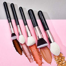 Carica l'immagine nel visualizzatore di Gallery, Jessup 15Pz Oro Rosa/Nero Pennelli per trucco professionale Set trucco...