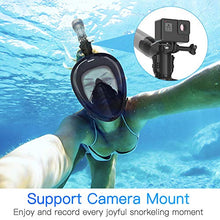 Carica l'immagine nel visualizzatore di Gallery, Elegear 2020 Maschera Snorkeling 180° Visibile Subacquea L/XL, Nero