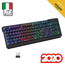 Carica l'immagine nel visualizzatore di Gallery, KLIM™ Chroma Tastiera Wireless Italiana - Sottile, Resistente,