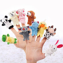 Carica l'immagine nel visualizzatore di Gallery, DMZK 16 Pezzi Marionette Dita in Velluto,Burattini a Dito con 10 Animali e 6... - Ilgrandebazar