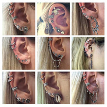 Carica l'immagine nel visualizzatore di Gallery, Orecchini Bohéien, Comius 9 Paia Set Donna in Stile Retrò, Gypsy,...