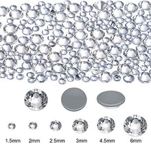 Carica l'immagine nel visualizzatore di Gallery, Jovitec 2000 Pezzi Strass di Vetro Flatback Hot Fix Rotondo Gemme Grigio - Ilgrandebazar
