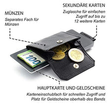 Carica l'immagine nel visualizzatore di Gallery, JAIMIE JACOBS 'Nano Boy Pocket' Mini Portafoglio uomo con Goffratura Nero
