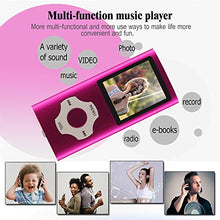 Carica l'immagine nel visualizzatore di Gallery, Ueleknight MP3/ MP4 Player con Scheda Micro SD da 16 GB,Lettore Musicale Pink