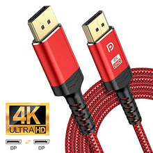 Carica l'immagine nel visualizzatore di Gallery, Cavo DisplayPort 4K, ALCLAP DP 144Hz Alta 2m, Rosso