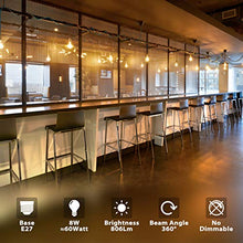 Carica l'immagine nel visualizzatore di Gallery, Lampadina Filamento LED E27, 8W Equivalenti a 60W, A60 E27 2700K-6 Pezzi