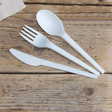 Carica l'immagine nel visualizzatore di Gallery, BIOZOYG Forchette Monouso Forchetta Plastica Bianca 163mm (50 pezzi), Bianco - Ilgrandebazar