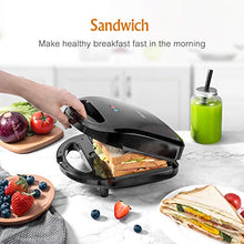 Carica l'immagine nel visualizzatore di Gallery, OSTBA Tostiera Sandwich Maker, piastre per panini 3 in 1, Cool Touch 3 1