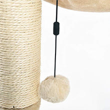 Carica l'immagine nel visualizzatore di Gallery, AmazonBasics - Albero per gatti con amaca e palo tiragraffi, 40,6 x Beige