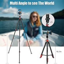 Carica l'immagine nel visualizzatore di Gallery, BONFOTO - Treppiede per fotocamera, portatile, in alluminio, con testa a...