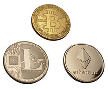Carica l'immagine nel visualizzatore di Gallery, Eillwin Set di rare criptovalute Bitcoin+Litecoin+Ethereum, regalo da... - Ilgrandebazar