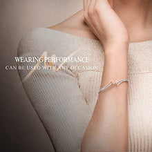 Carica l'immagine nel visualizzatore di Gallery, SNZM Bracciale Oro Rosa per Donna Bracciali Regolabili con Cristalli... - Ilgrandebazar