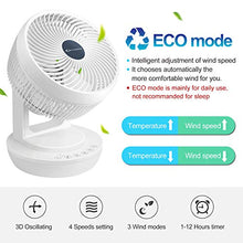 Carica l'immagine nel visualizzatore di Gallery, MYCARBON Ventilatore da Tavolo Turbo 6,8m/s 1800m³/h Bianco