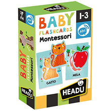 Carica l'immagine nel visualizzatore di Gallery, Headu- Baby Flashcards Montessori, IT21666