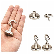 Carica l'immagine nel visualizzatore di Gallery, Gancio magnetico, potente magnete al neodimio supporto a gancio, 12 Pack