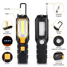 Carica l'immagine nel visualizzatore di Gallery, Haofy LED Work Light, luce di ispezione COB ricaricabile con 4 Torce1 - Ilgrandebazar