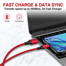 Carica l'immagine nel visualizzatore di Gallery, ZKAPOR Cavo USB C [4Pezzi, 0.3m 1m 2m 3m] Tipo C 3m