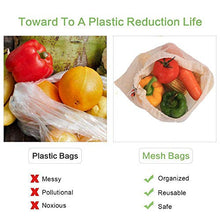 Carica l'immagine nel visualizzatore di Gallery, [Senza plastica]Sacchetti riutilizzabili , Sacchetti di Frutta e Verdura,...