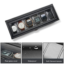 Carica l'immagine nel visualizzatore di Gallery, Procase Scatola Porta Orologi per 6 con Coperchio In Vetro,... - Ilgrandebazar