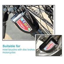 Carica l'immagine nel visualizzatore di Gallery, Echoice Antifurto Moto Bloccadisco in Acciaio Inossidabile Nero 1 - Ilgrandebazar