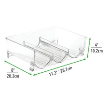 Carica l'immagine nel visualizzatore di Gallery, mDesign Set da 2 bottigliere - Portabottiglie Pacco 2, Trasparente - Ilgrandebazar