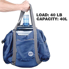 Carica l'immagine nel visualizzatore di Gallery, WANDF Foldable Travel Duffel Bag Super Lightweight for A-40l Blu Navy