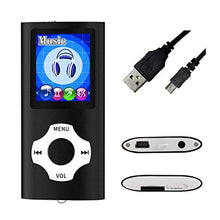Carica l'immagine nel visualizzatore di Gallery, Mymahdi lettore portatile MP3 / MP4, nero con schermo da 1,8 pollici LCD e...