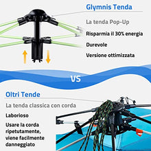 Carica l'immagine nel visualizzatore di Gallery, Glymnis Tenda da Spiaggia Pop-up Istantanea Portatile per 3-5 Persone,...