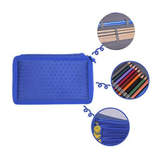 Carica l'immagine nel visualizzatore di Gallery, Newcomdigi Astuccio per 72 Matite Portapenne Scuola Elementari Blu