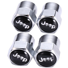 Carica l'immagine nel visualizzatore di Gallery, TK-KLZ 4 Pezzi per Jeep Skull Logo Moto Auto valvola Stelo Tappi per...
