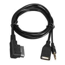 Carica l'immagine nel visualizzatore di Gallery, Qiilu Cavo Musica AMI MMI MDI Interfaccia Caricatore USB 3.5 mm, default