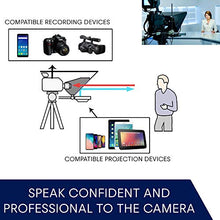 Carica l'immagine nel visualizzatore di Gallery, Teleprompter by Leeventi - Compatibile con tutti i dispositivi e treppiedi