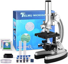 Carica l'immagine nel visualizzatore di Gallery, TELMU Microscopio per studenti 300X-600X-1200X Magnifications Microscopio...