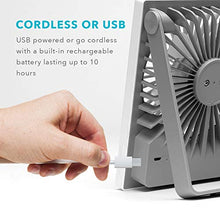 Carica l'immagine nel visualizzatore di Gallery, Fancii Ventilatore USB Ricaricabile Ultra Silenziosa, Mini da...