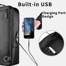 Carica l'immagine nel visualizzatore di Gallery, Gimars Upgrade Design 3 in 1 Zaino Messenger Bag per Computer Portatile Nero