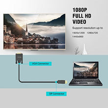Carica l'immagine nel visualizzatore di Gallery, Cavo DisplayPort VGA 1,8m,Adattatore DP 1.2 a a 1,8M