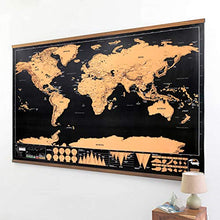 Carica l'immagine nel visualizzatore di Gallery, CAMWAY Mappa del Mondo da Grattare,Scratch Map World Extra Large 82X59...
