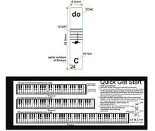 Carica l'immagine nel visualizzatore di Gallery, Tastiera o pianoforte adesivi per 49/61/76/88 chiave tastiera, piano e... - Ilgrandebazar