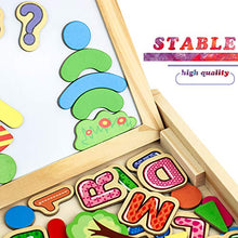 Carica l'immagine nel visualizzatore di Gallery, Puzzle Magnetico Legno Giocattolo di Bambini con Double Face White