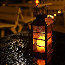 Carica l'immagine nel visualizzatore di Gallery, 2 Pack Lanterna Solare Esterno Lampada da Giardino IP44 impermeabile Vintage...