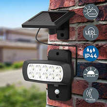 Carica l'immagine nel visualizzatore di Gallery, Faro LED solare esterno con sensore di movimento e crepuscolare, luce fredda...
