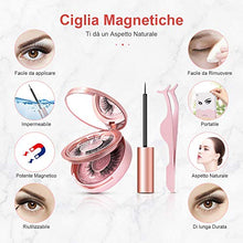 Carica l'immagine nel visualizzatore di Gallery, Ciglia Magnetiche, eroaddict finte 3D naturali eyeliner magnetico con...