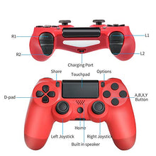 Carica l'immagine nel visualizzatore di Gallery, Evaliss PS4 Controller, Wireless Gamepad Controller for Playstation 4 Red