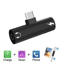 Carica l'immagine nel visualizzatore di Gallery, jack usb c, 2 in 1 Aux USB Tipo C Adattatore Jack Cuffie 3,5 mm Audio... - Ilgrandebazar