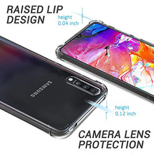 Carica l'immagine nel visualizzatore di Gallery, Ferilinso Cover per Samsung Galaxy A70 Cover, [Rinforzare la Trasparente