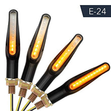 Carica l'immagine nel visualizzatore di Gallery, Indicatori Direzione, 4 Pezzi ZREE Indicatore di Direzione Moto Ambra 9 LEDs