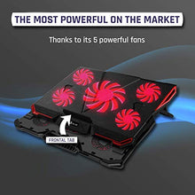 Carica l'immagine nel visualizzatore di Gallery, KLIM™ Cyclone - Base di Raffreddamento PC Portatile + Laptop Stand con Rosso